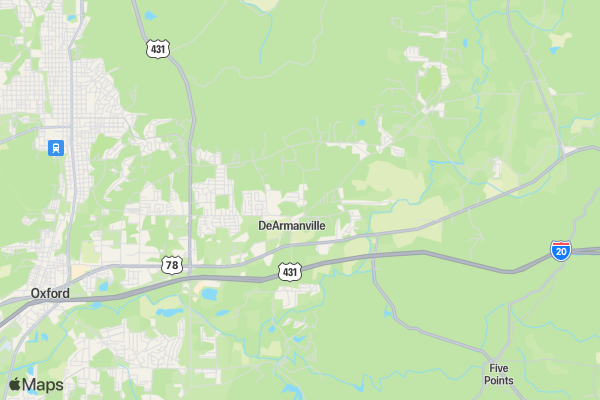 Anniston Lions 5K Run for Sight location map image
