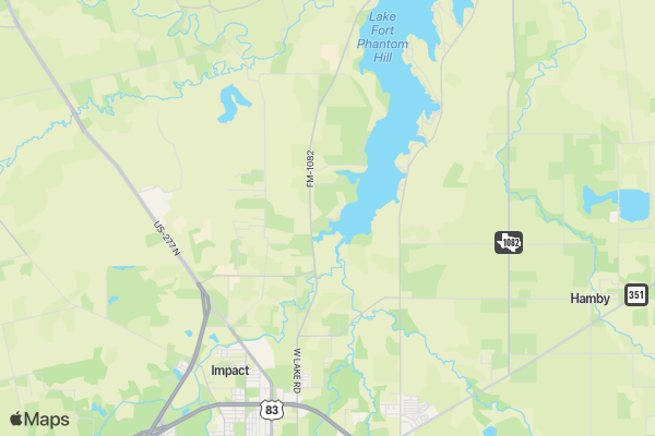 Annual Big Country Mudslinger Fun Run location map image