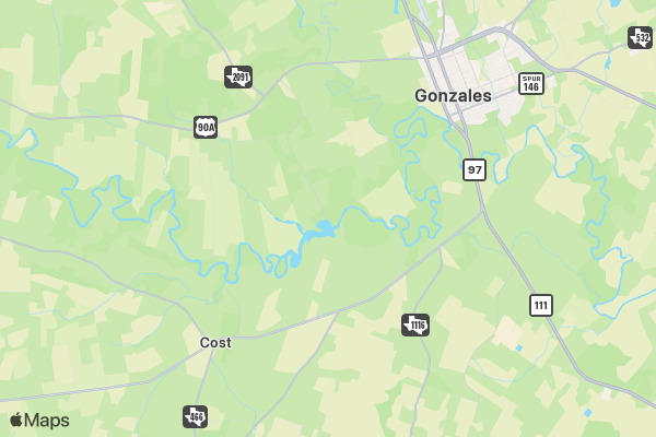 Annual Come & Take It Canoe Race location map image