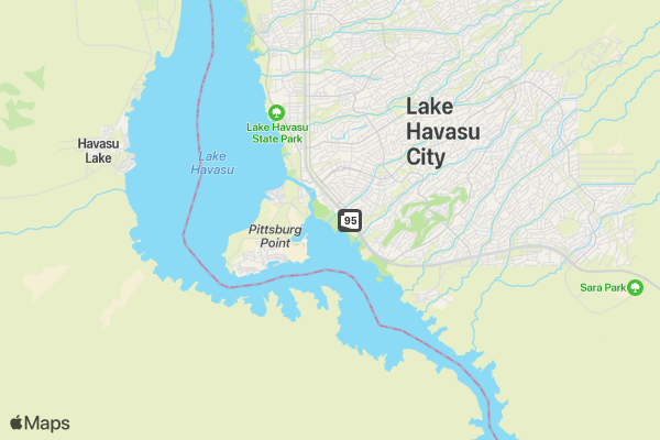 Annual Havasu Suicide Awareness and Prevention Walk location map image