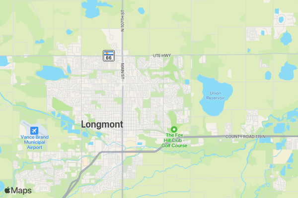 Annual Longmont Triathlon location map image