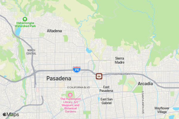 Annual Pasadena 5K for Stroke Prevention  location map image