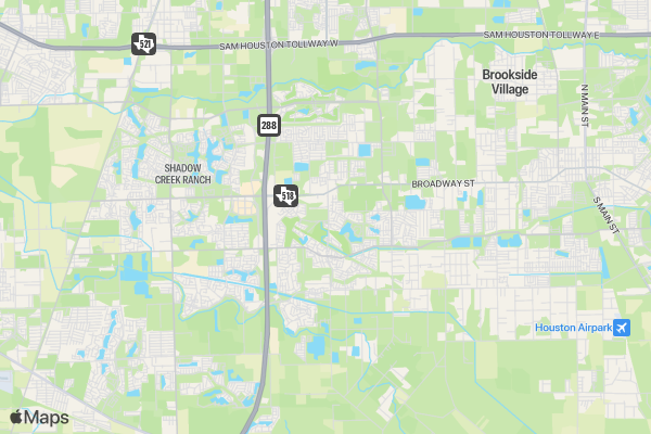 Annual Pearland 5K Cancer Prevention Walk-Run location map image
