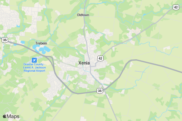 Annual Ruby Martin 5K 10K and Half Mile Fun Run location map image