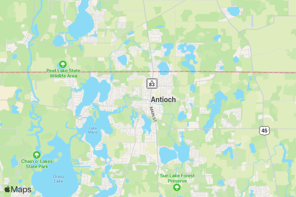Antioch Run for Freedom location map image