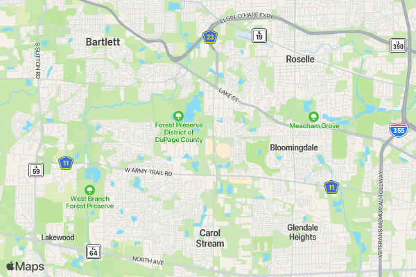 April Fools 5k location map image