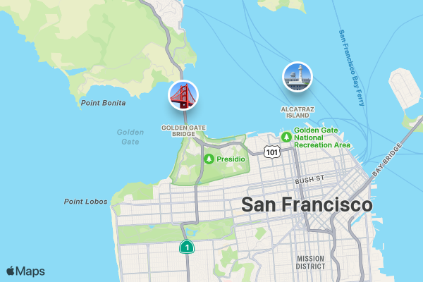 April Together Against Breast Cancer 5K/10K/13.1 SAN FRANCISCO location map image