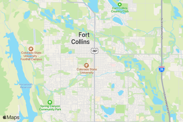 Arbor Day 5K location map image