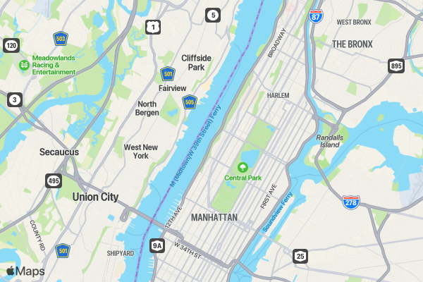 Arbor Day Run for Earth NYC location map image