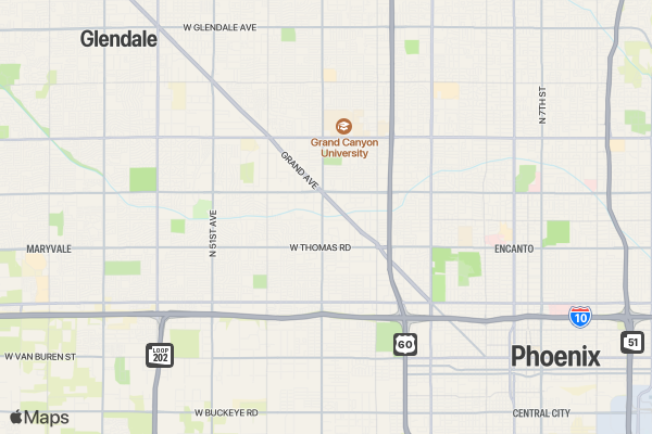 Arbor Day Run for Earth PHOENIX location map image
