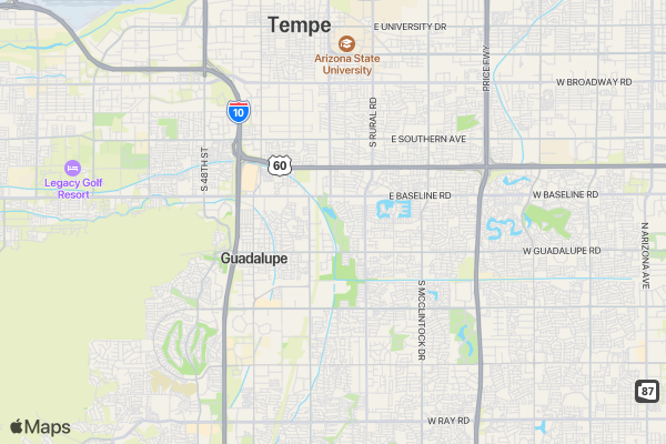 Arizona 5K for Healthy Kidneys location map image