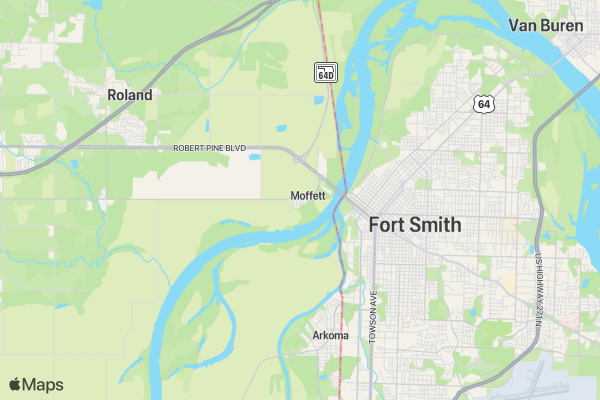 Arkansas State Series location map image