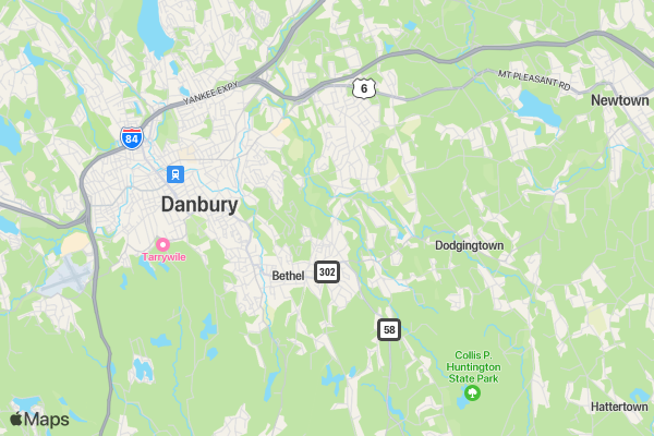 Asha Danbury 5K location map image