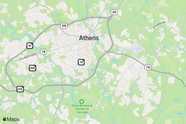 ASPCA Athens Paw Walk location map image