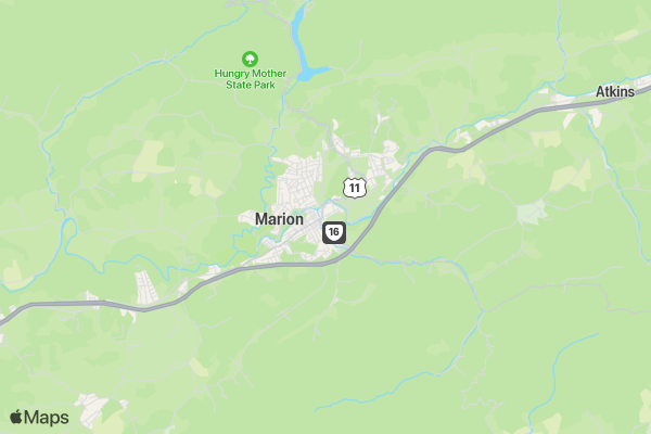 Assault on Molly's Knob location map image