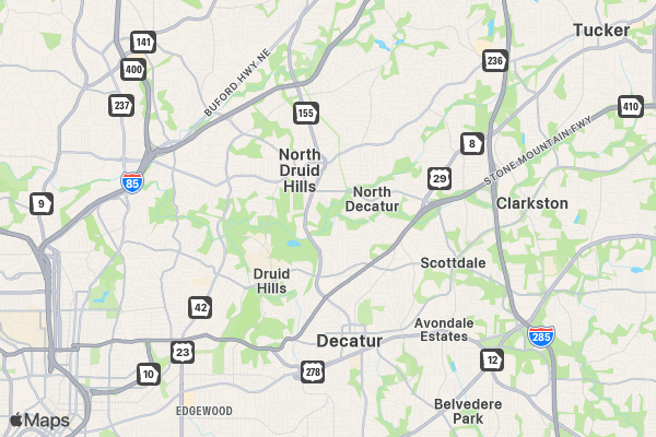 August Run for Coffee Lovers 5K/10K/13.1 ATLANTA location map image