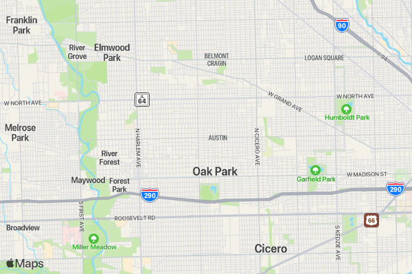 Austin POWER of Life 5K location map image
