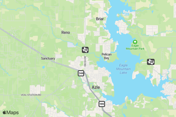 Azle Lake Run 5k location map image
