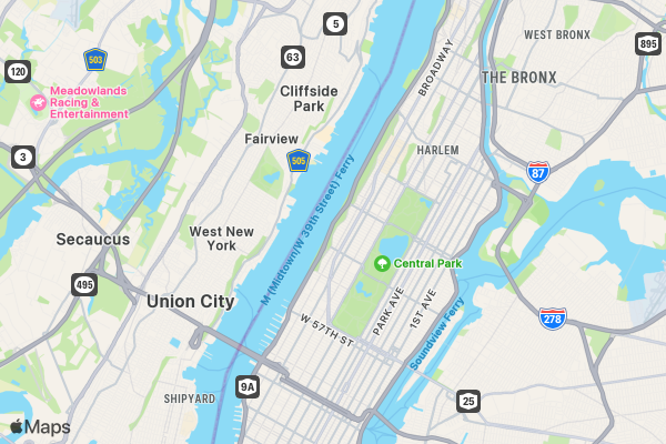 Bad Donkey NIGHT Run 5K/10K NYC location map image