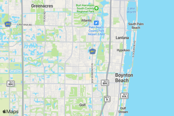 Bagel run at lake worth location map image