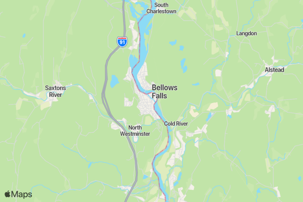 Bellows Falls Union Winter Classic location map image