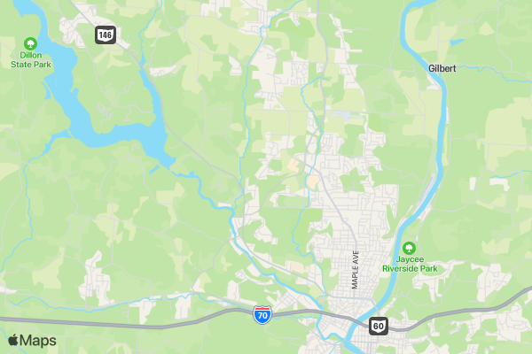 Bell's Bone Run location map image