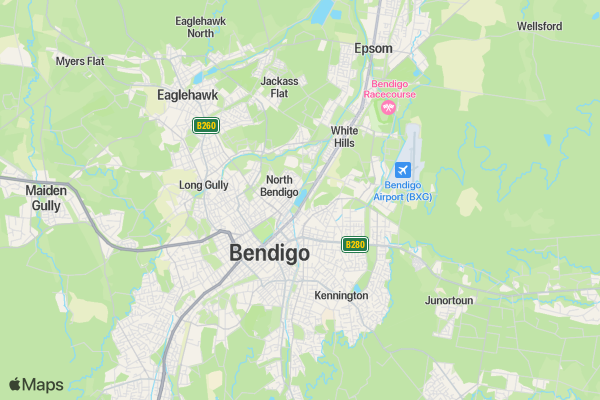 Bendigo Run For Peace 5 Km location map image