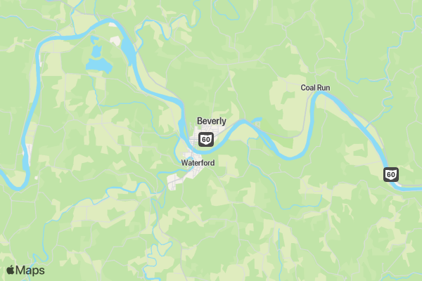 Beverly-Waterford Bunny Hop 5K Run/Walk location map image