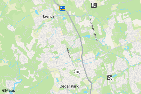 BHC Reindeer Run and Holiday in the Park location map image