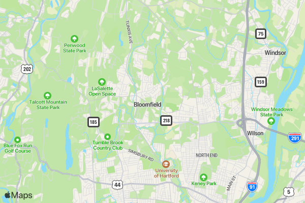 BHS 5k Color Run location map image