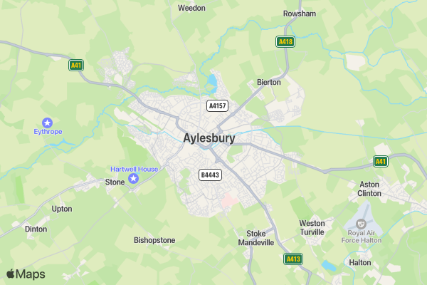 Bierton & Broughton Winter Series location map image