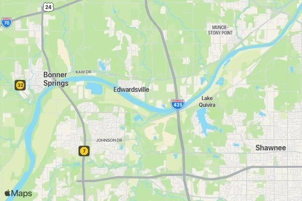 BK5K Edwardsville KS location map image