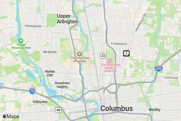 Black Lives Matter 5k Run/Walk location map image