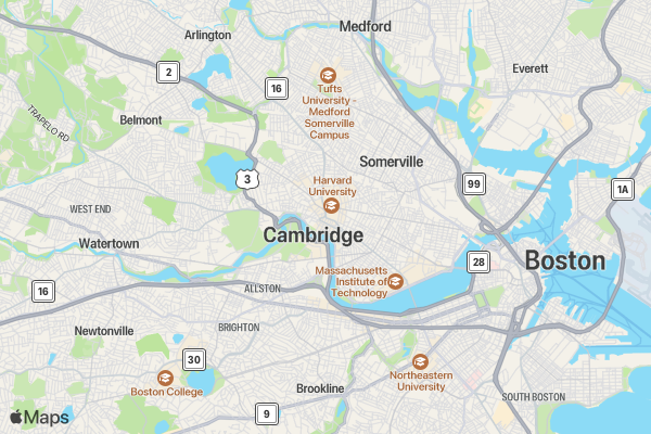 Black Lives Matter Bike Run location map image