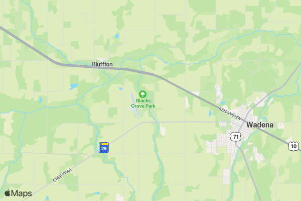 Blacks Grove River Crossing Mountain Bike Race  location map image