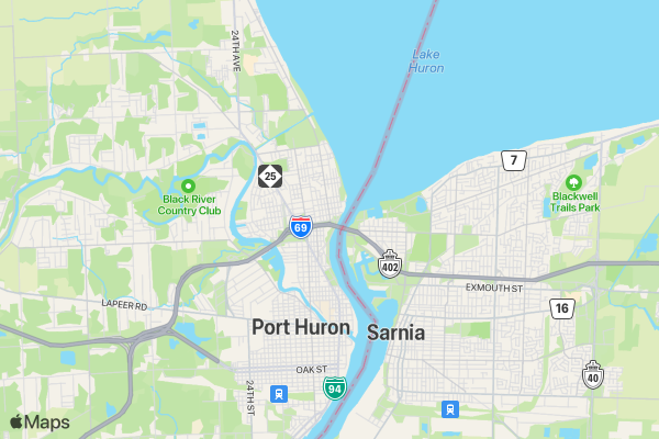 Blue Water Puzzle Run location map image