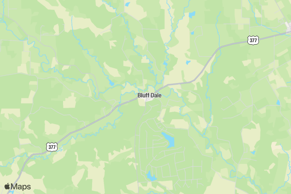 Bluff Dale Fun Run location map image