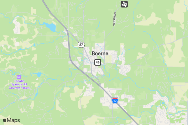 Boerne 0.5K location map image