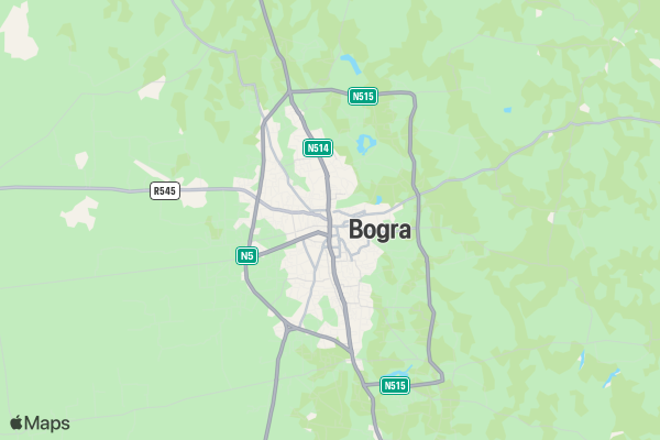 Bogura Runners 50K Ultra Marathon location map image