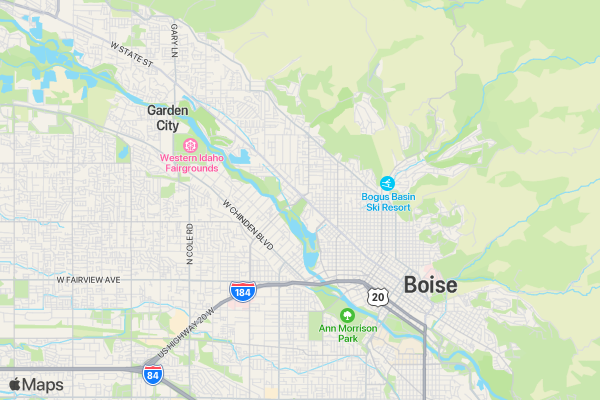 Boise Footsteps for Fertility 5K location map image
