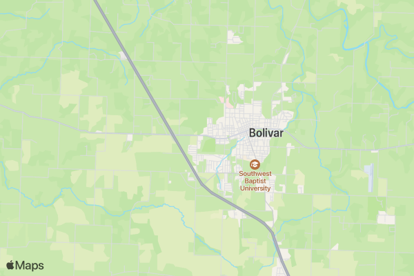 Bolivar Bubble Run location map image