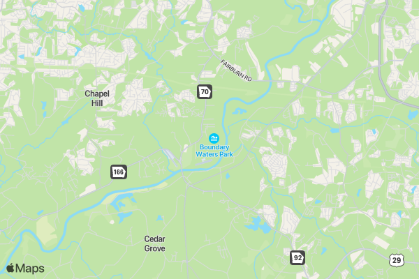 Boundary Waters Cross Country 5k location map image