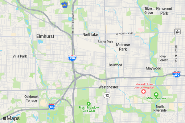 Boys & Girls Club of West Cook County 5k location map image