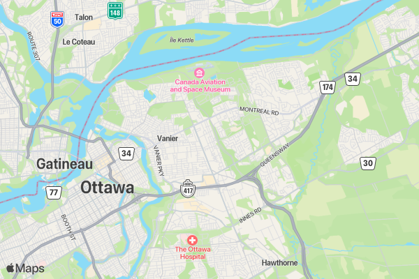 Break Away location map image