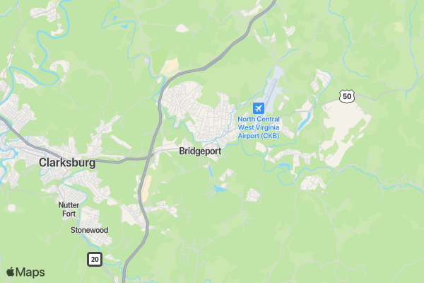 Bridgeport Juniors Trick or Trot 5k location map image