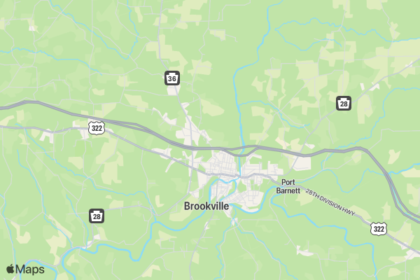 BROOKVILLE YMCA NO LIMITS TRIATHLON location map image