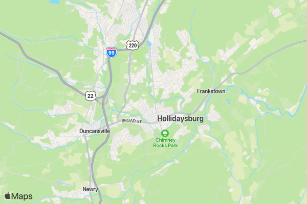Bud Shuster Run for Your Life Race location map image