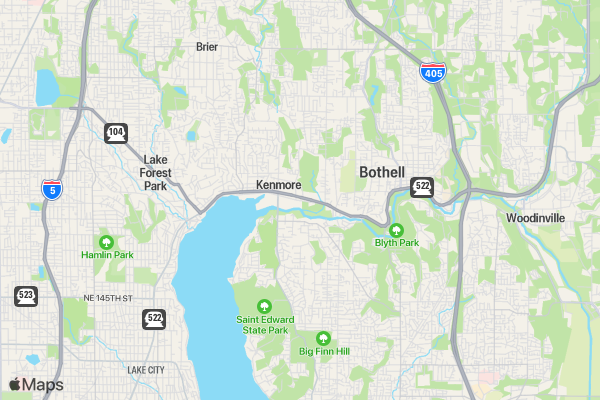 Burke-Gilman Half Marathon for Sane Climate Policy  location map image