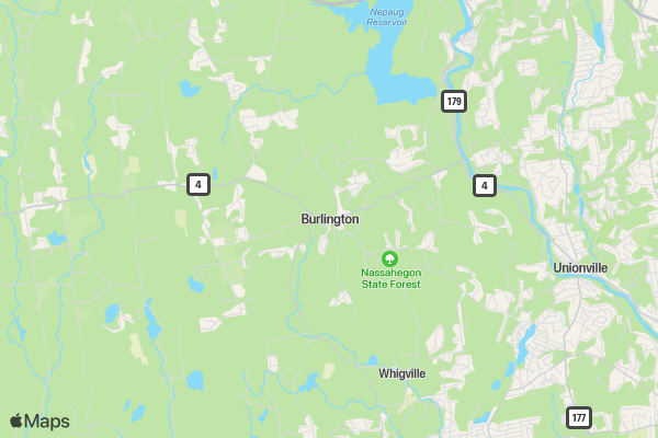 Burlington 5K location map image