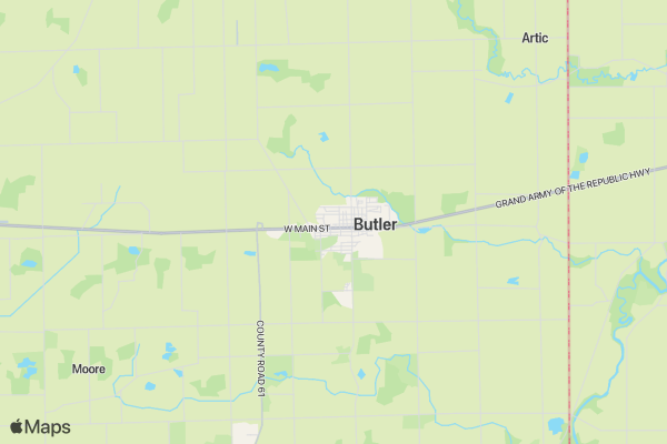 Butler Community Food Pantry location map image